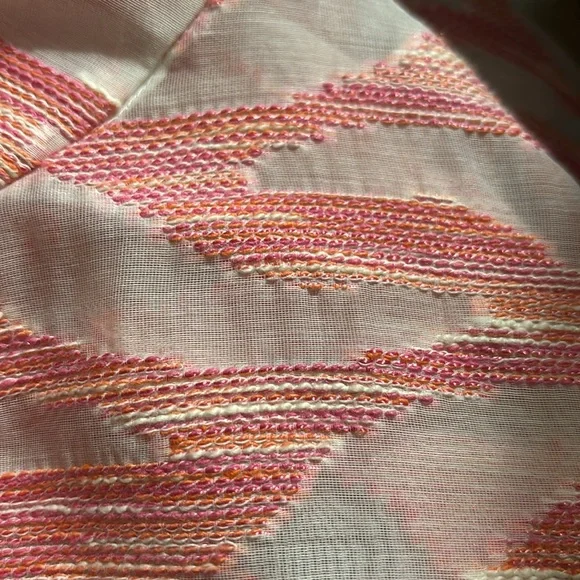 Carlisle white and pink blouse/over shirt size 8 - Picture 5 of 9